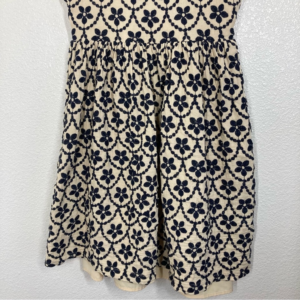 Sunday in Brooklyn Embroidered Fit & Flare Sleeveless Dress M Anthropologie - Picture 7 of 15